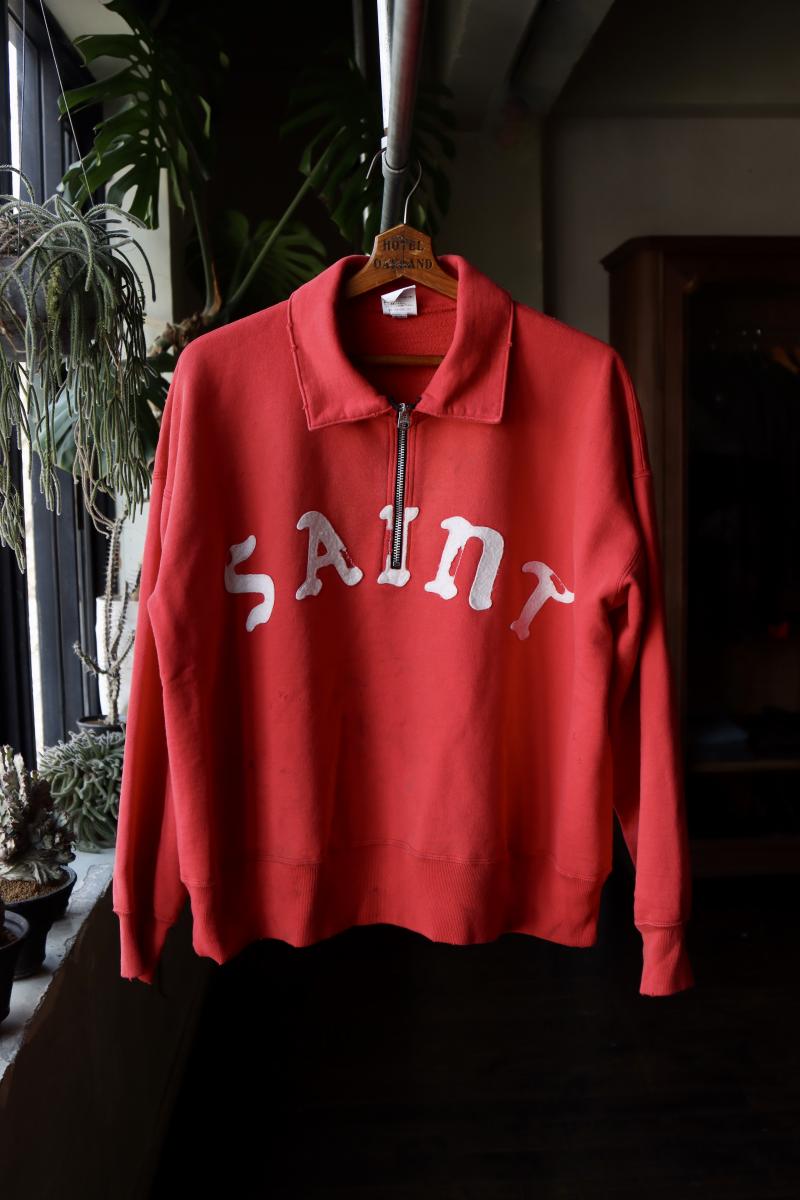 ©SAINT Mߡߡߡߡߡ ȥޥ 24SS ϡեåץå HALF ZIP SWEAT (SM-YS8-0000-033)RED39()ȯ! 