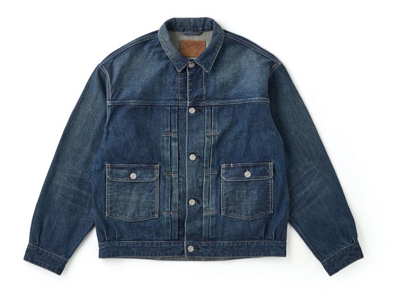 OLD JOELOWER FLAP POCKET JEAN JACKET -FADE INDIGO-