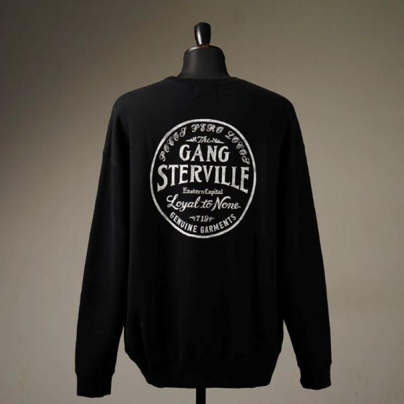 GANGSTERVILLE(󥰥)CIRCLE SIG-CREW NECK SWEAT