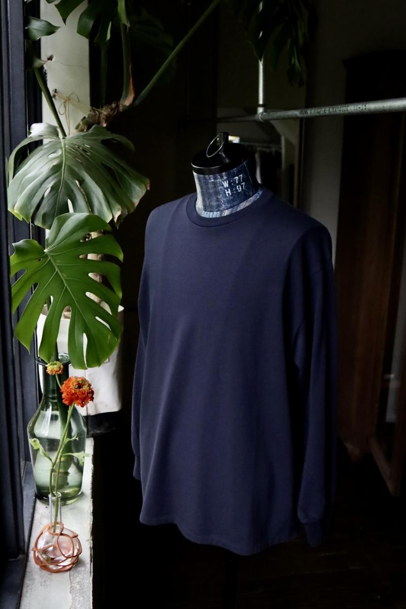 A.PRESSE ץå24SS Cashmere Blend L/S T-Shirt(24SAP-05-07K)NAVY 