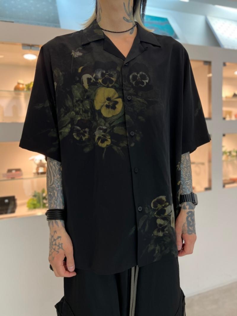 LAD MUSICIAN / DECHINE PANSY SHORT SLEEVE OPEN COLAR SHIRT 