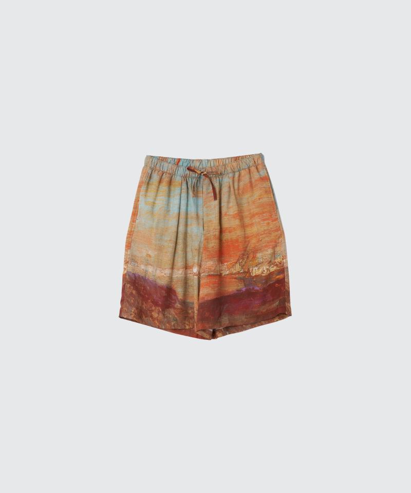 YOKE 衼24SS LANDSCAPE PRINTED EASY SHORTS(YK24SS0711P) ORANGE53()ȯ! 
