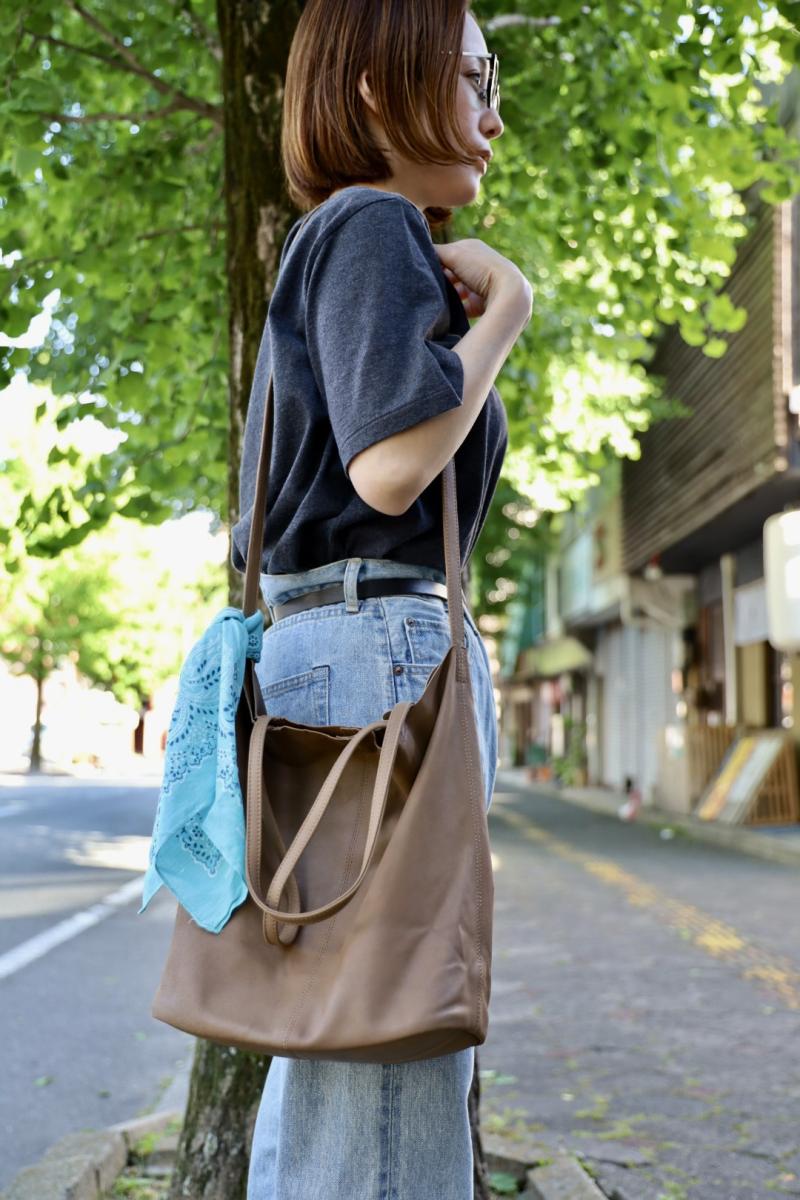 Morphee / ե ߥǥȡȥХå 3WAY MIDIUM TOTE(SHORT)CAMEL 