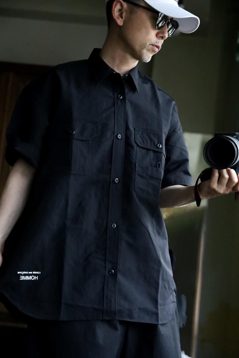 COMME des GARCONS HOMME ǥ륽󥪥25SS ʥ󥿥åS/S(HO-B024-051)BLACK52()ȯ! 