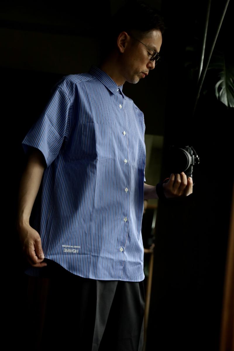COMME des GARCONS HOMME ǥ륽󥪥25SS ʥȥ饤S/S(HO-B023-051)BLUE/SAX/WHITE52()ȯ! 