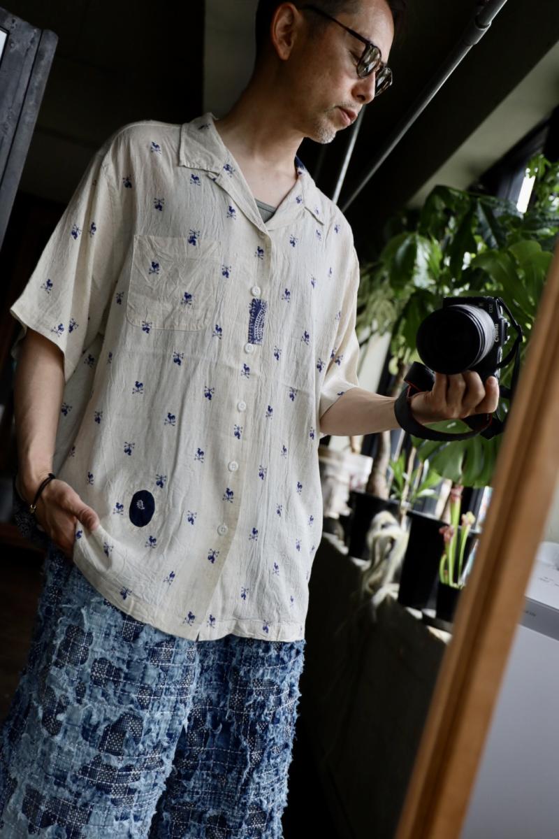 BOW WOW Х復 WEATHERVANE BANDANA REMADE SHIRT (BW251-WBRS) 