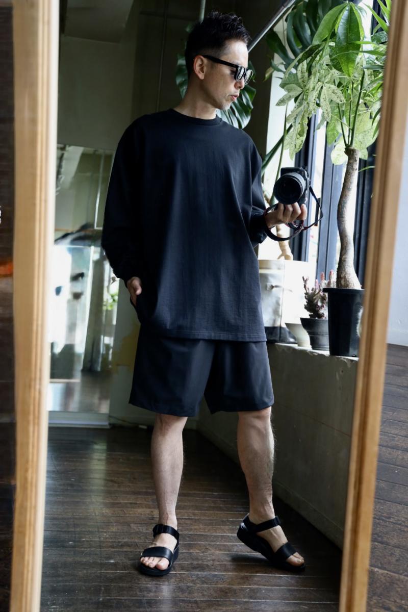 Graphpaper եڡѡ Heavy Weight L/S Oversized Tee(GM251-70204B )BLACK 