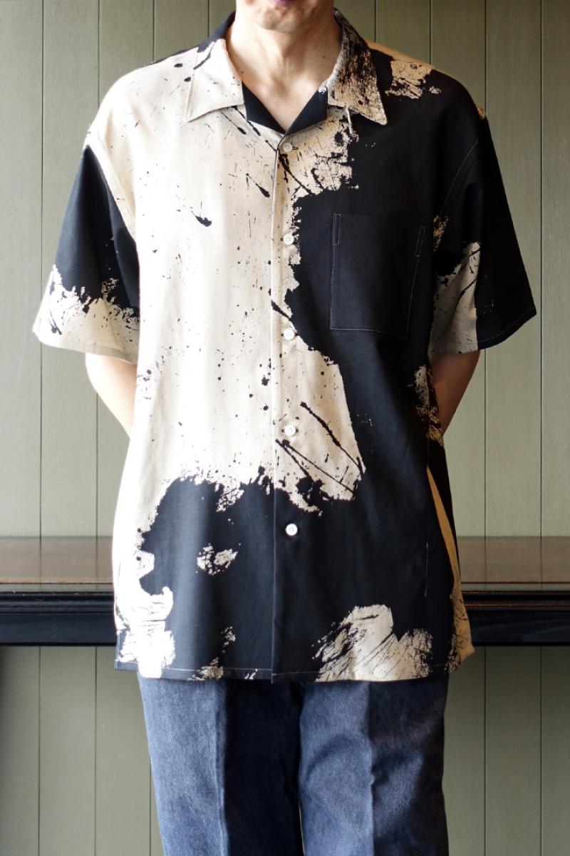 OLD JOETSUJIMURA SHIRO ABSTRACT PAINT SHIRTS -Short-