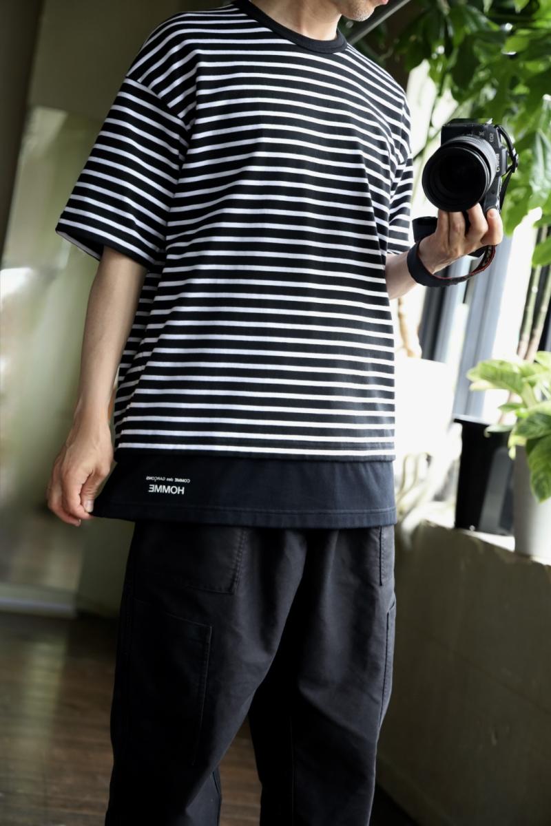COMME des GARCONS HOMME ǥ륽󥪥25SS ʰŷܡT(HO-T016-051)BLACK/WHITE