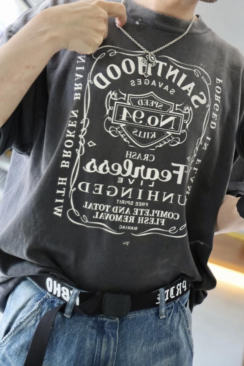 ©SAINT Mߡߡߡߡߡ ȥޥ25SS STHD. SS TEE FEARLESS(SM-HR8-0000-C70)BLACK 