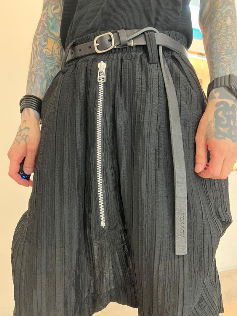 VOAAOV 25 AW 🚩LEATHER BELT / BLACK