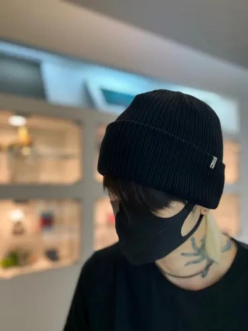 prasthana / RIB BEANIE / BLACK 
