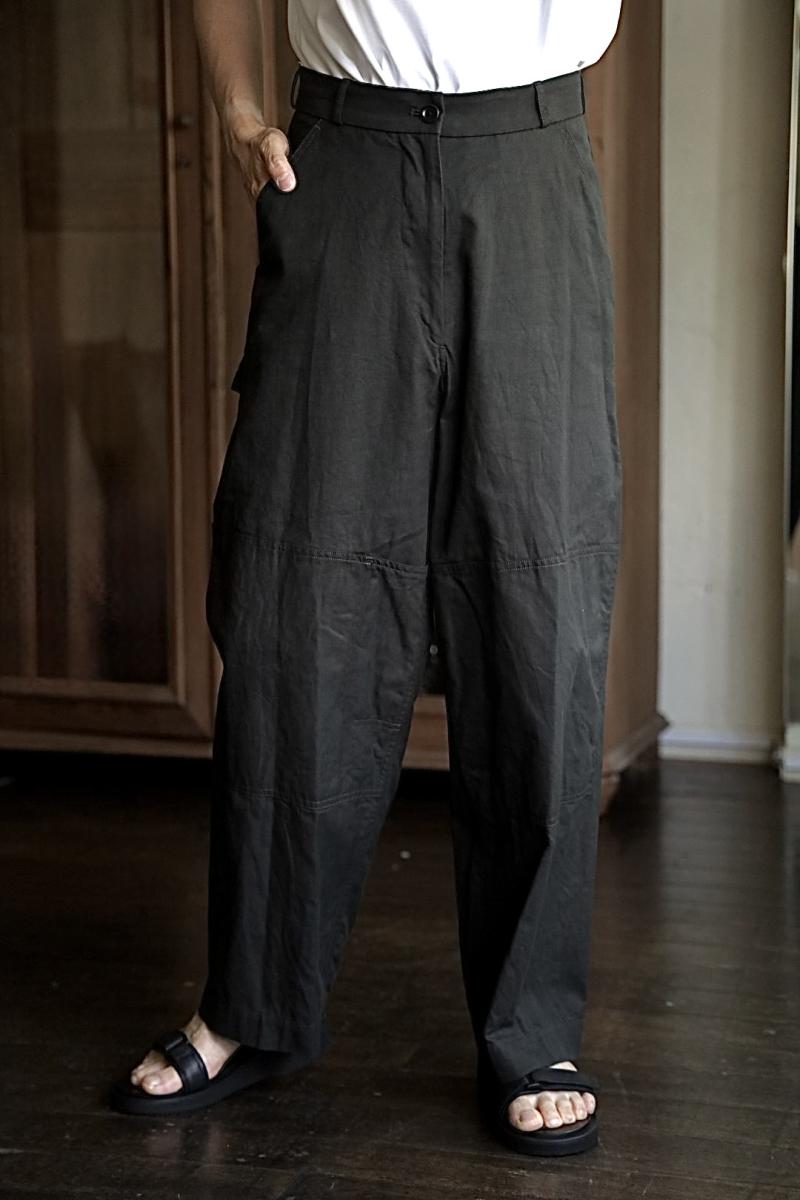 blurhms 25FW Cotton Serge Work Pants(BHS25F028)InkBlack