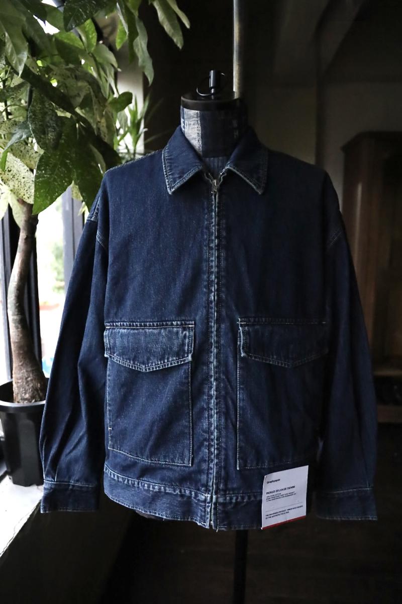 Graphpaper եڡѡ 25AW Selvage Denim Zip Jacket(GU253-20056DB) INDIGO_DARK FADE89()ȯ! 
