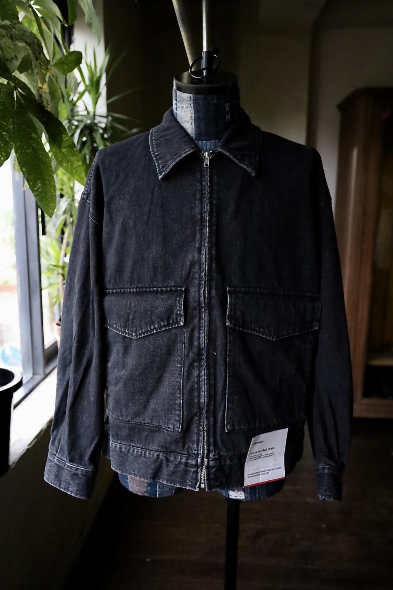 Graphpaper եڡѡ 25AW Selvage Denim Zip Jacket(GU253-20056DB) BLACK_DARK FADE89()ȯ! 