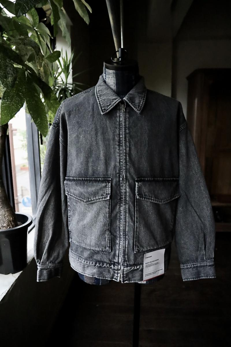 Graphpaper եڡѡ 25AW Selvage Denim Zip Jacket(GU253-20056LB) BLACK_LIGHT FADE89()