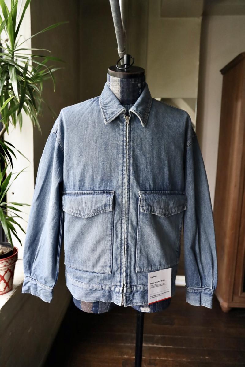 Graphpaper եڡѡ 25AW Selvage Denim Zip Jacket(GU253-20056LB) INDIGO_LIGHT FADE89()