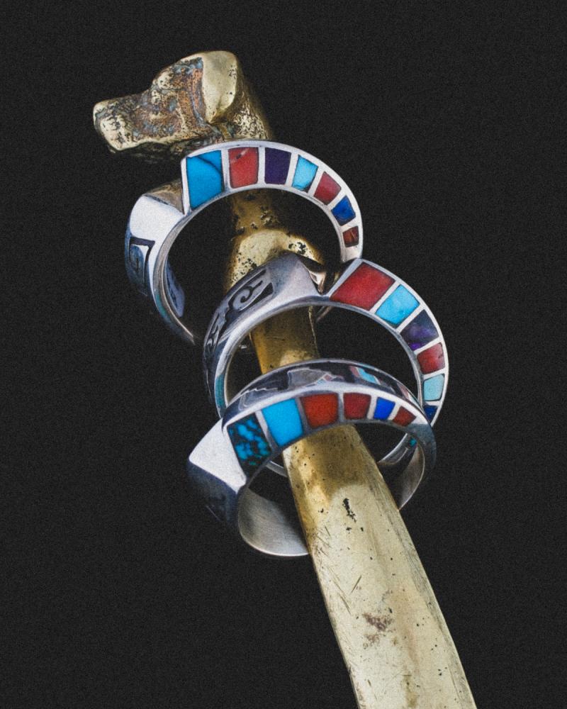 Lonn Parker:Inlay Ring & Bracelet