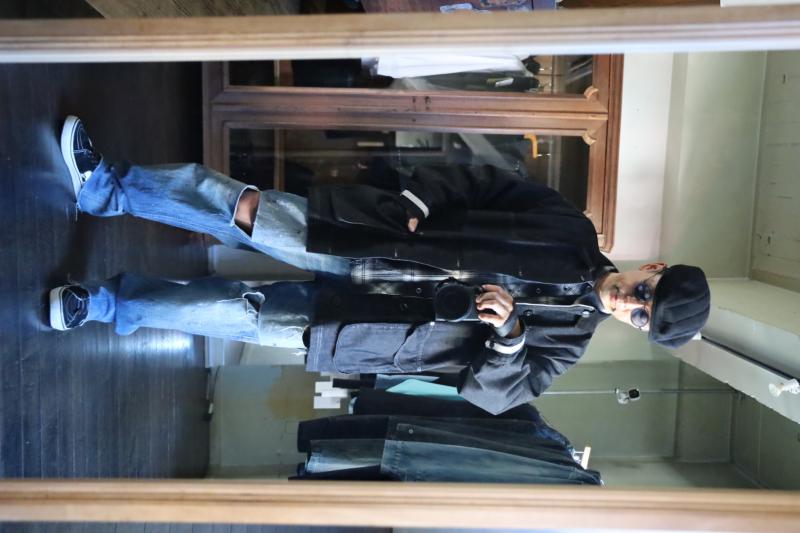 YOKE 衼 25FW  Denim Coverall Half Coat(YK25FW01065C)BLACK816()ȯ! 