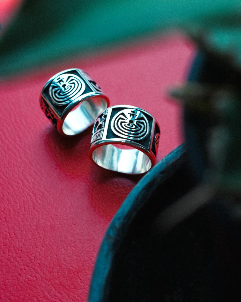 Clifton Mowa:Overlay Ring & Bracelet