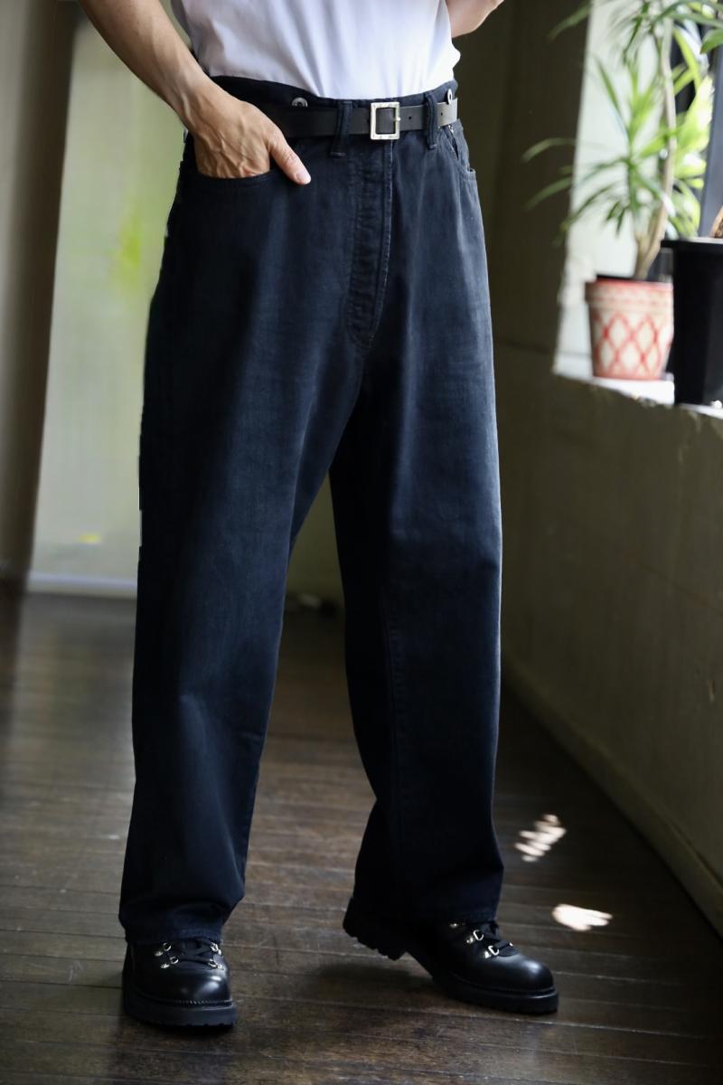A.PRESSE ץå 2025 STYLE2 No.22 Washed Wide Denim Pants(25AAP-04-05)CUSTOM