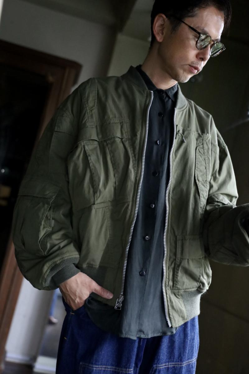 eYe JUNYA WATANABE MAN 勵ʥ٥ޥ x Needles W͡ ʥʥMA-1㥱å(WP-J902-100)KHAKI 