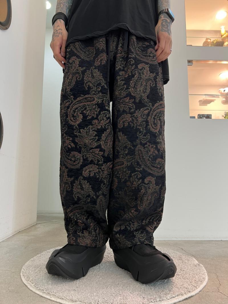 my beautiful landlet / JACQUARD WIDE EASY PANTS 