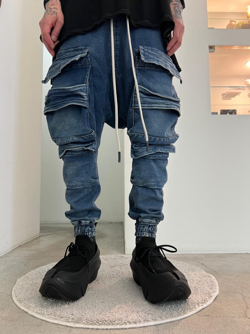 A.F ARTEFACT / Stretch Denim Sarouel Easy 