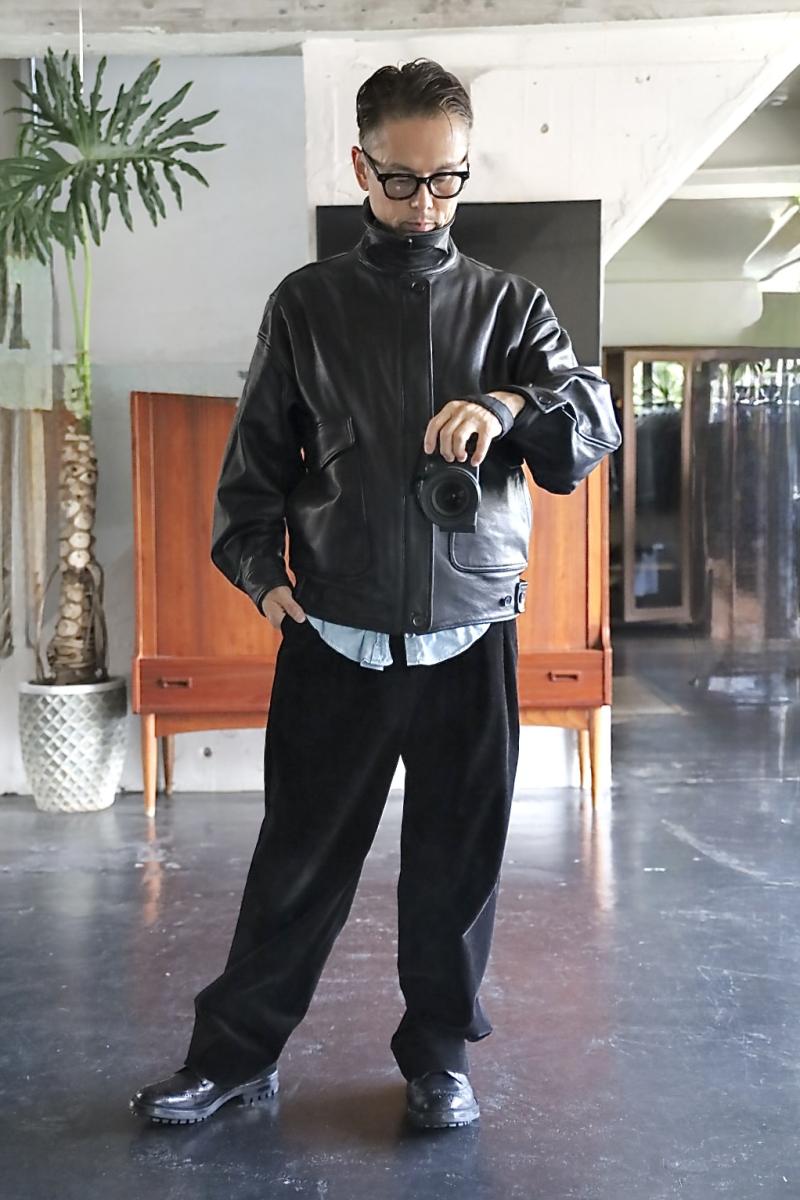 YOKE 衼 25FW LEATHER FLIGHT JACKET(YK25FW01017B)BLACK96()ȯ!
