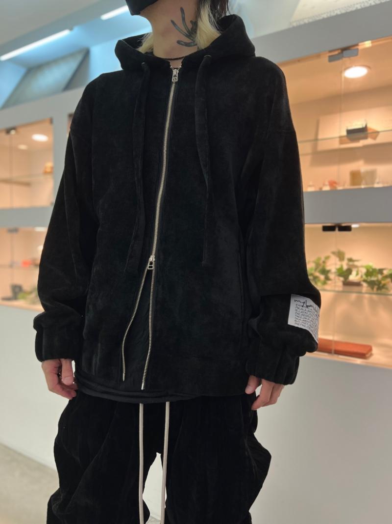 my beautiful landlet / CHENILLE KNIT ZIP HOODIE 