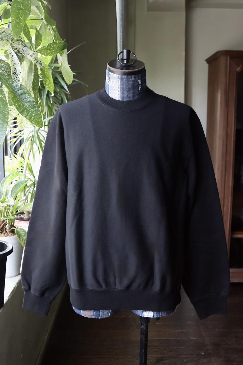 blurhms ROOTSTOCK ֥顼ॹ 25FW Soft&Hard Sweat Crew-Neck P/O(bROOTS24F21F25)Blackȯ!