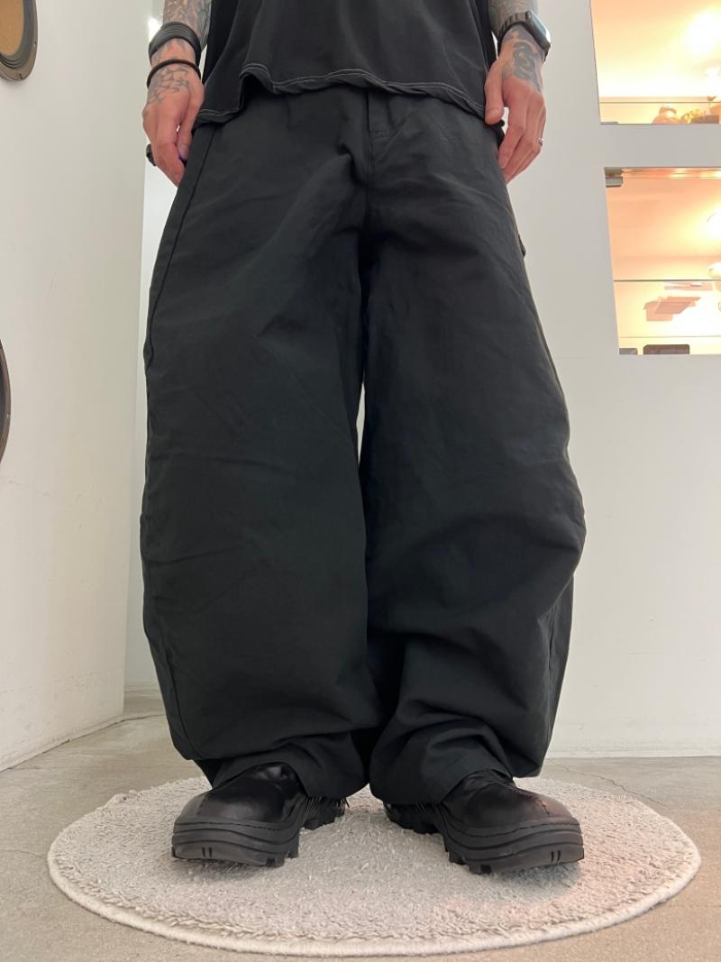 VOAAOV / DOUBLE FACE GARMENT DYE Wide Pants 