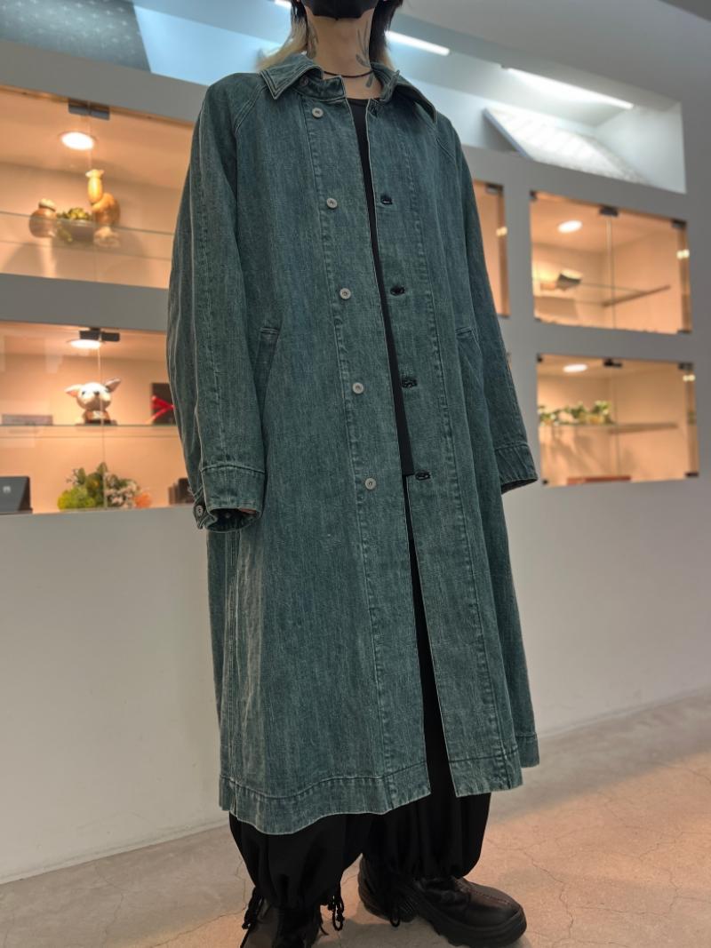 VOAAOV / RANDOM CRUNCH DENIM Long Coat 