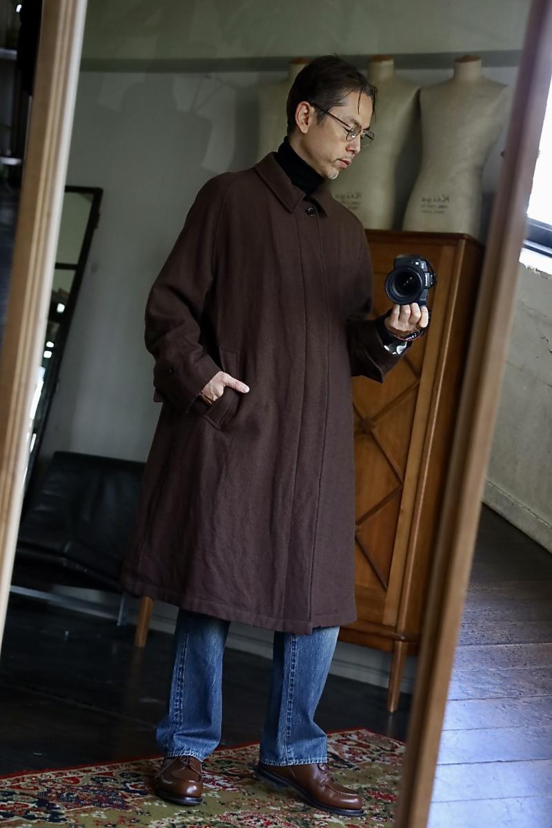 blurhms ֥顼ॹ Classic Wool Balmacaan Coat(BHS25F009)Brownȯ! 