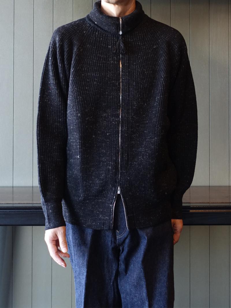 【OLD JOE】BLENDED KENPI ZIP SWEATER