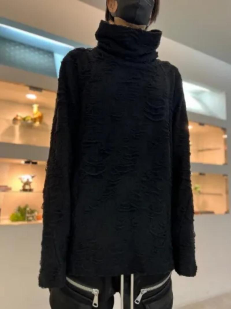 A.F ARTEFACT / Damage Pile High Neck Top ����