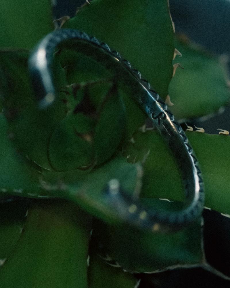 ��Jesse Robbins:Stamped Coin Silver Bracelet��