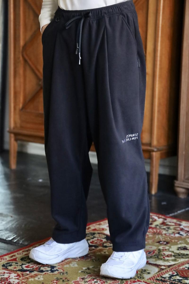 S.F.C 25FW SPOT �������ե��� FLEECE WIDE TAPERED EASY PANTS(SFCFW25P01SP)Black��12��20��(��)ȯ��!