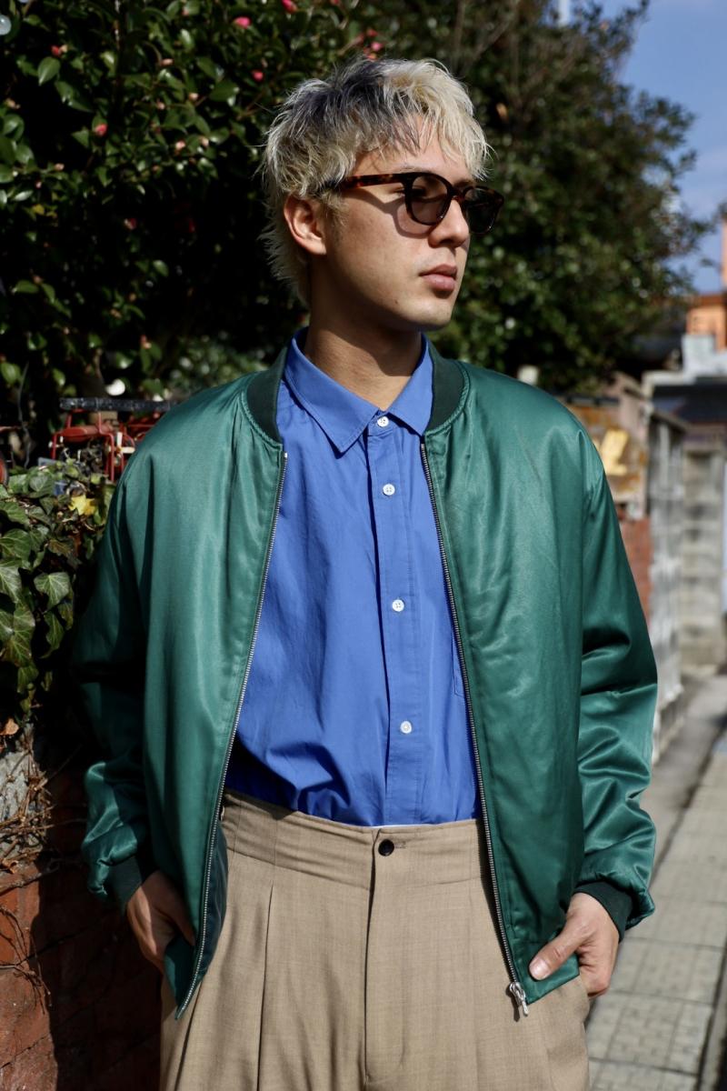 A.PRESSE ���ץ�å� 2026 STYLE1 Vintage Silk Viscose Tour Jacket(26SAP-01-28)GREEN��12��13��(��)ȯ��!