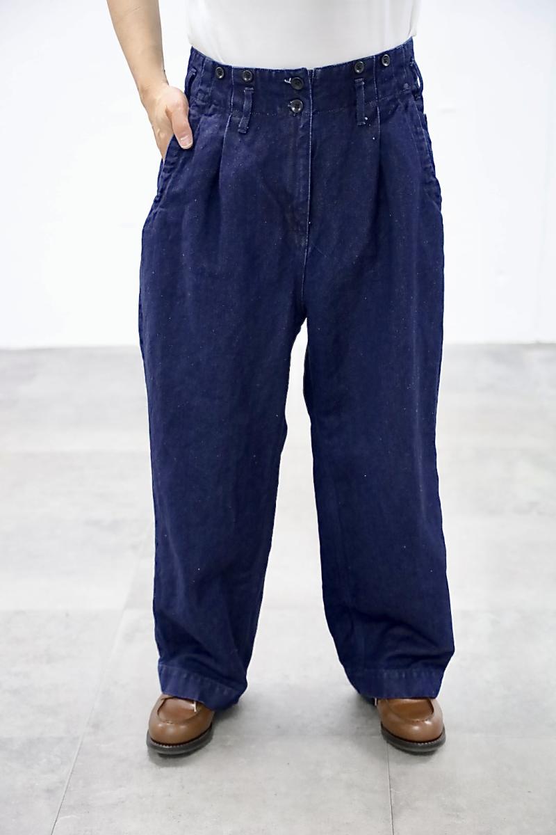 Gurank 26SS ����� ���åȥ��ͥ�ǥ˥����ѥ�� CL denim work pants (2620)INDGO������ȯ��! 