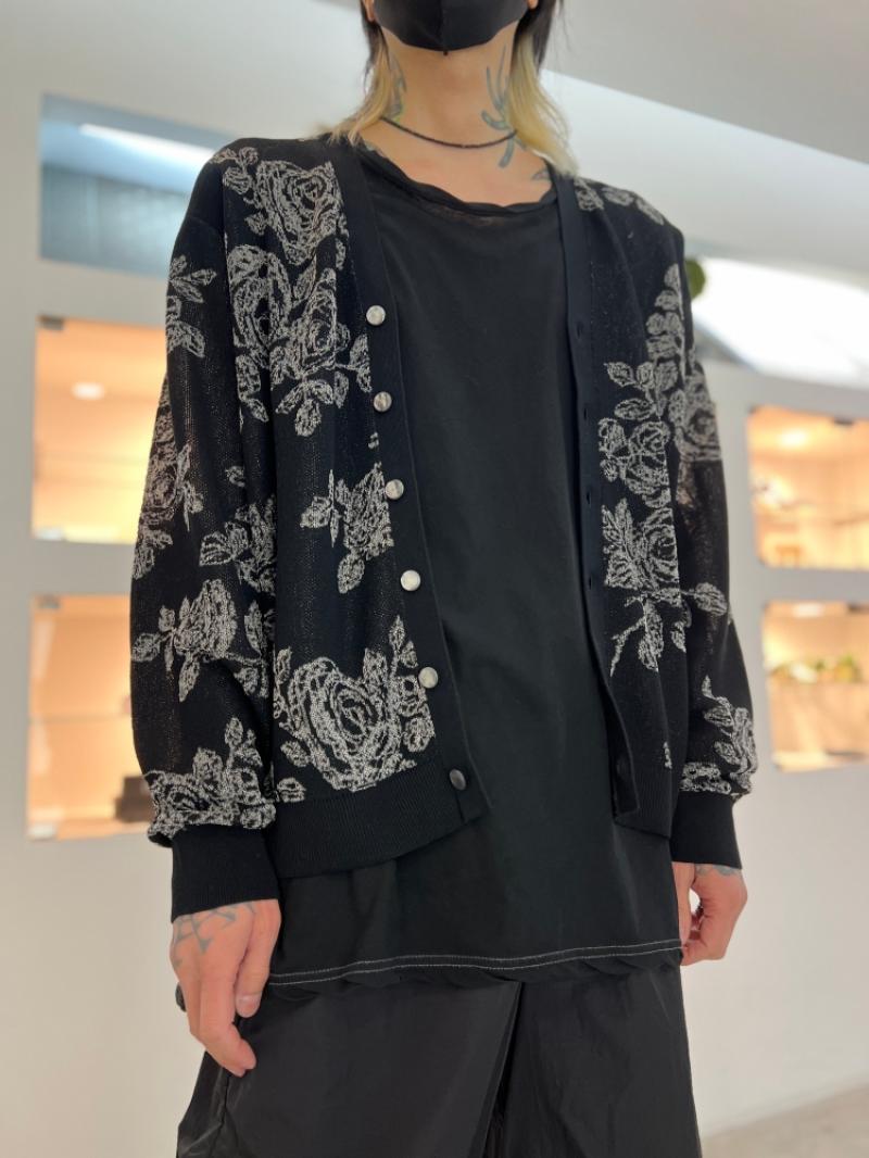 LAD MUSICIAN / HIGH GAUGE SHEER JACQUARD CARDIGAN ����