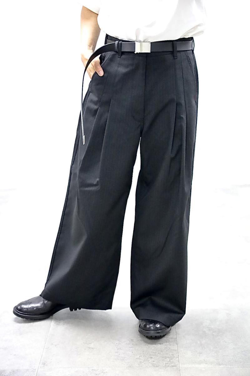 COMME des GARCONS HOMME ����ǥ���륽�󥪥�26SS ���ȥ饤�ץ磻�ɥѥ��(HQ-P005-051)BLACK������ȯ��! 