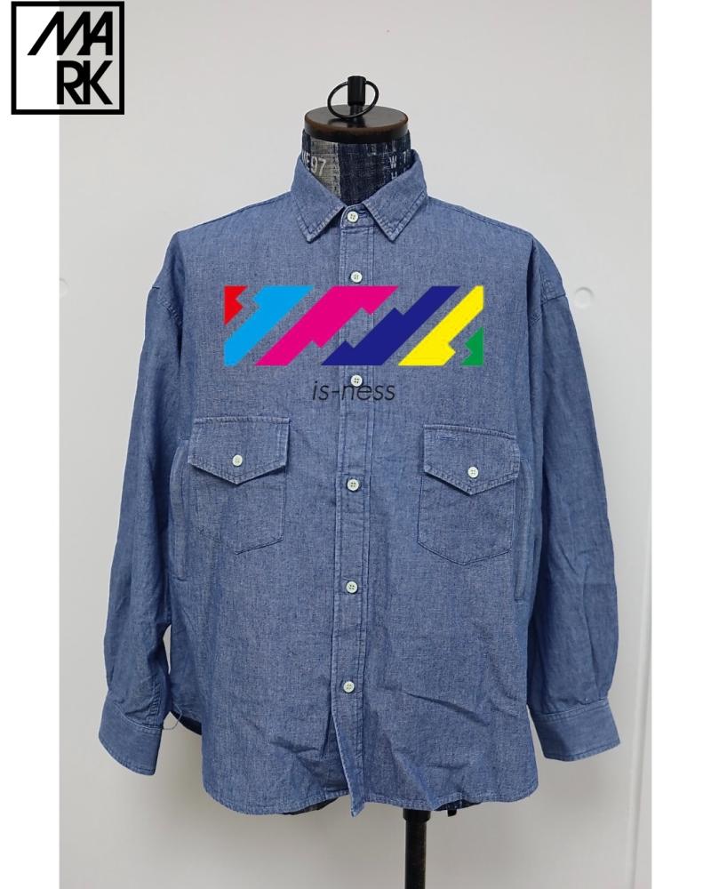 is-ness �����ͥ� 26SS Chambray Shirt(26SS_33_1008SSSH01)BLUE������ȯ��! 