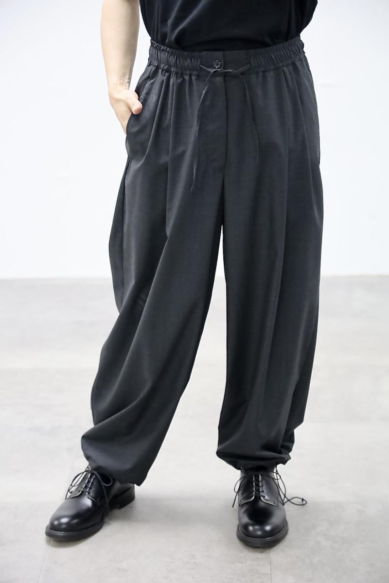 Graphpaper ����եڡ��ѡ�26SS Fine Wool Heather Drawstring Track Pants(GM261-40322)CHARCOAL��2��21��(��)ȯ��! 