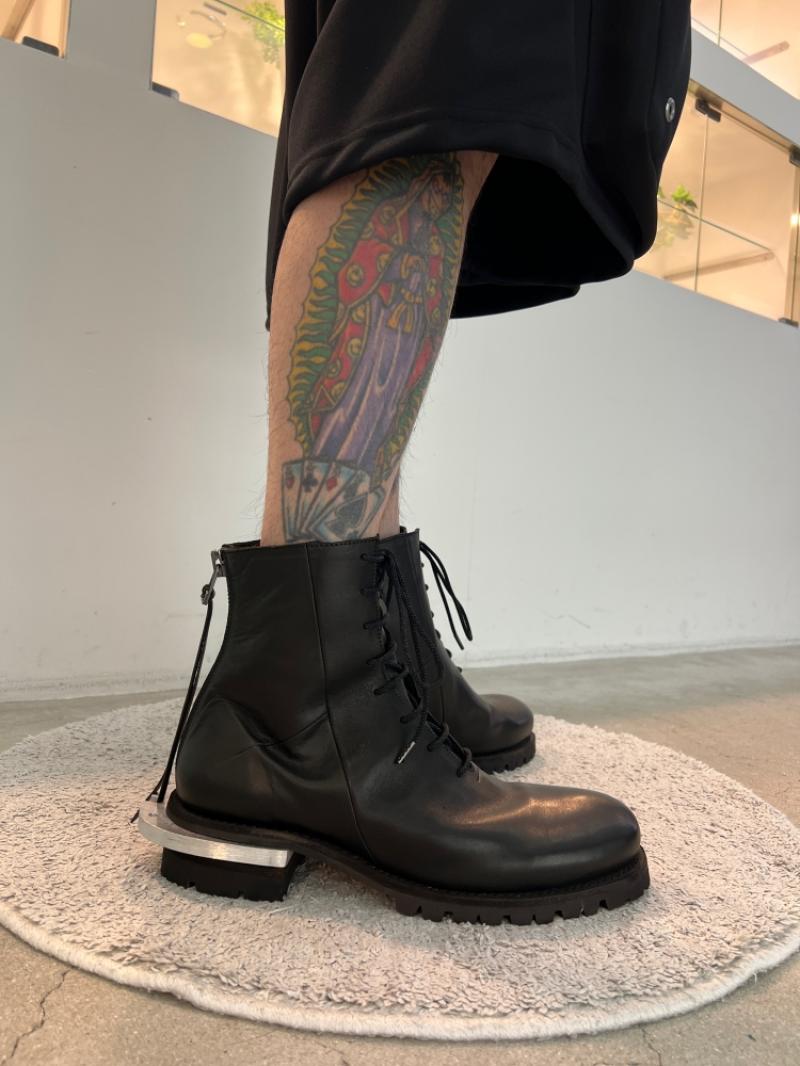 p|p(prasthana��Portaille) / BALMORAL BACK ZIP ��� EHORSE/STACKED METAL HEEL ����