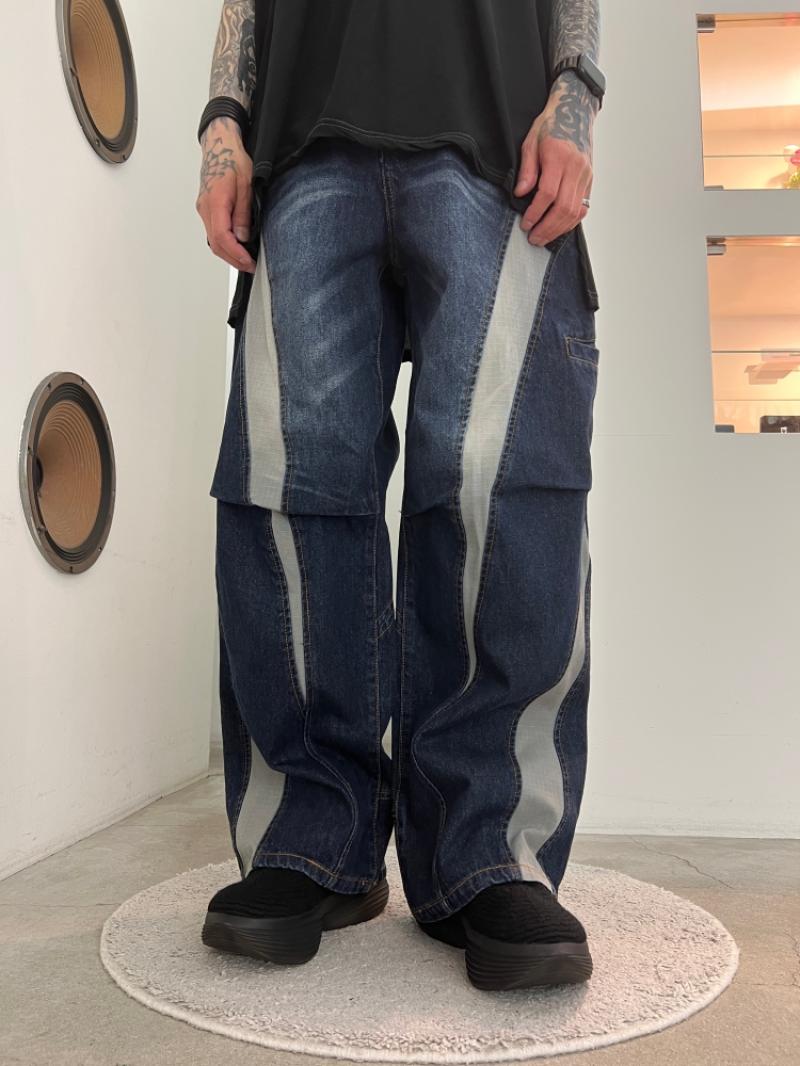 PHILTHEORY 26 Sprong ��������🚩Rip stop docking denim pants ����