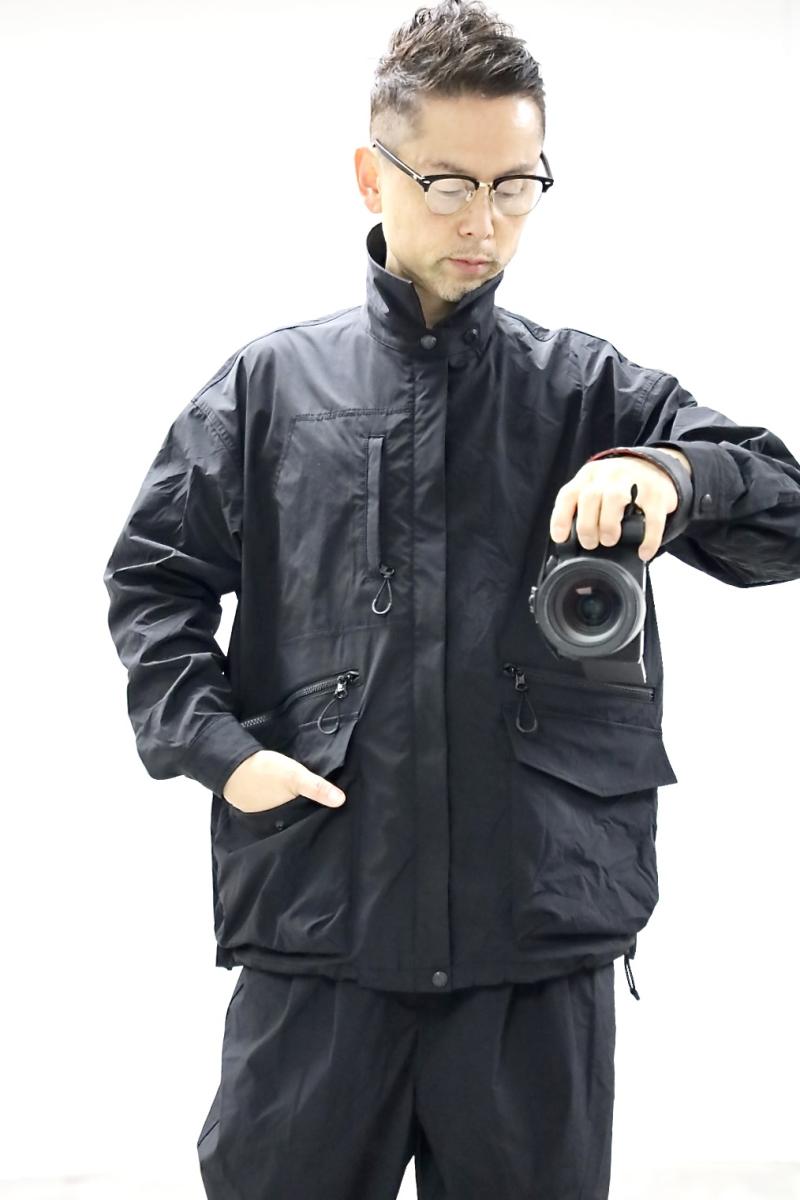 COMME des GARCONS HOMME ����ǥ���륽�󥪥�26SS �����ƥ륦���������㥱�å�(HQ-J015-051)BLACK