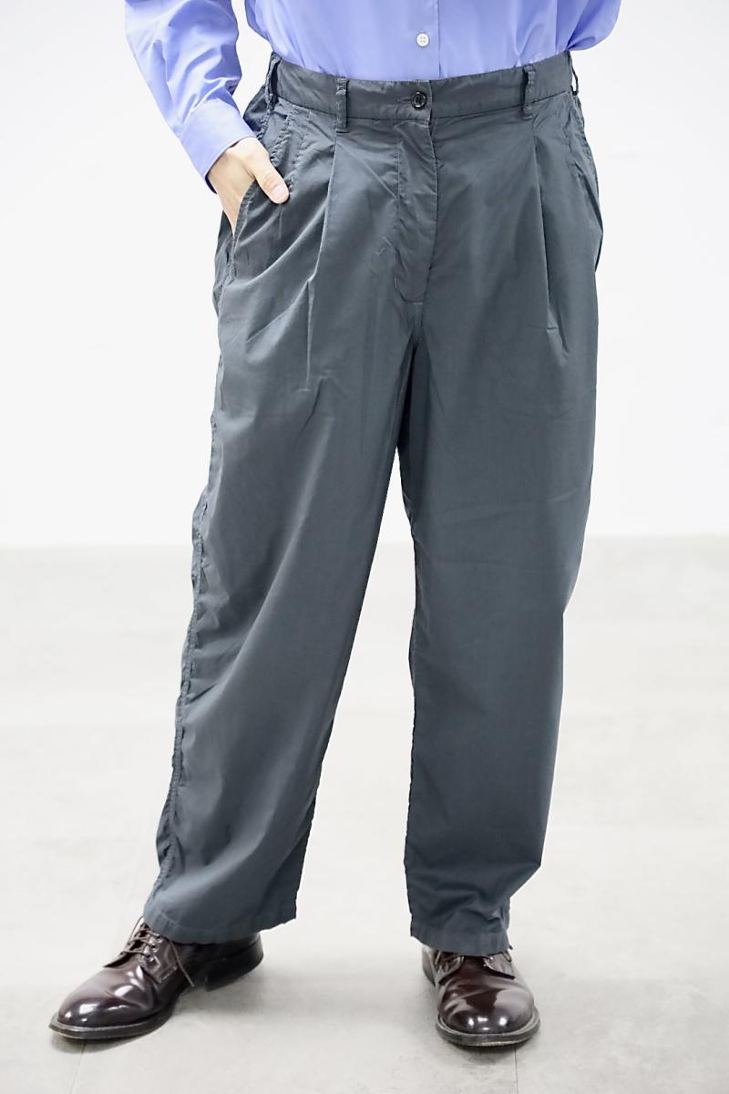 Graphpaper ����եڡ��ѡ� 26SS Garment Dyed Typewriter Oversized Slacks(GM261-40102B)C.GRAY