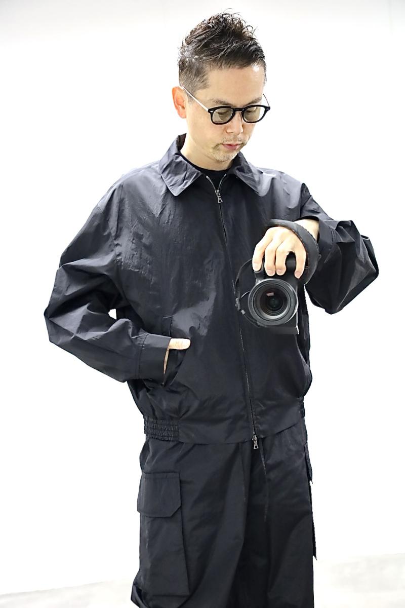 blurhms �֥顼�ॹ 26SS Poly-Silk Zip Jacket(BHS26S008)Black 