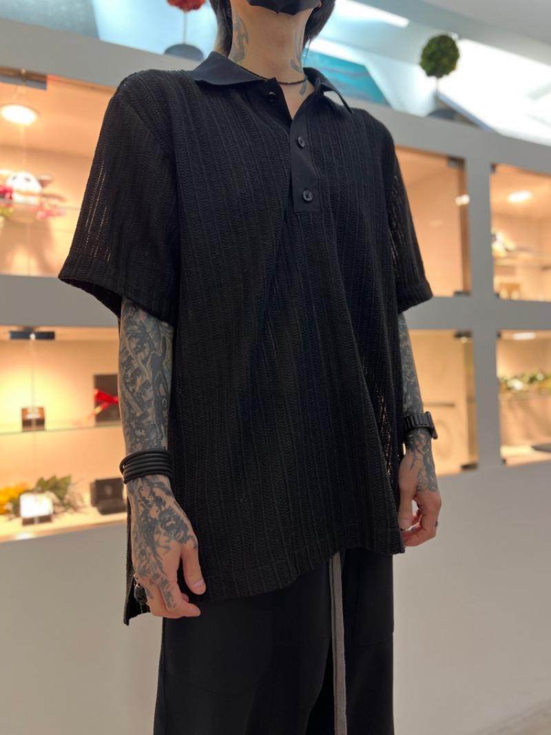 VOAAOV / RASCHEL LACE Polo Shirt ����